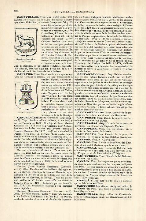 LAMINA ESPASA 28223: Escudo de Canovelles Barcelona