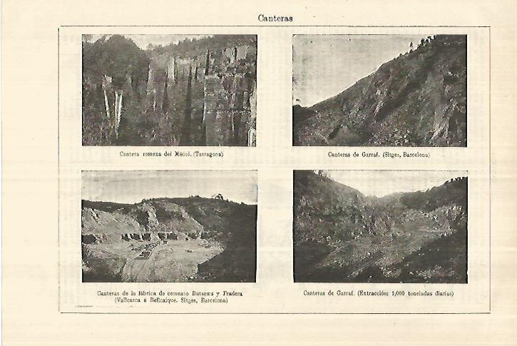 LAMINA ESPASA 28228: Cantera del Medol Garraf y Sitges Barcelona