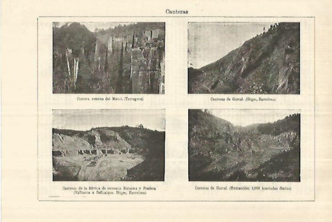 LAMINA ESPASA 28228: Cantera del Medol Garraf y Sitges Barcelona
