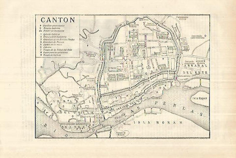 LAMINA ESPASA 28234: Plano de Canton China