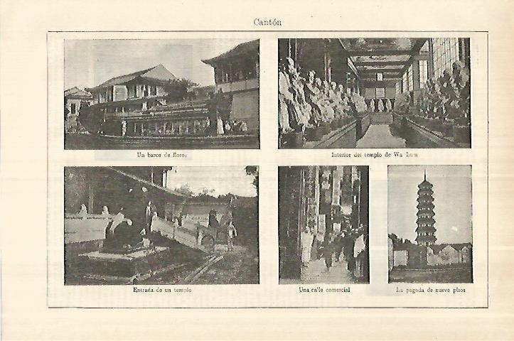 LAMINA ESPASA 28235: vistas de Canton China