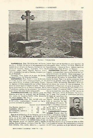 LAMINA ESPASA 28257: Vista de Capdenac Francia