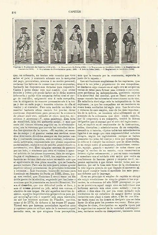 LAMINA ESPASA 28265: Capitanes de Castilla Soria Cantabria y Cuba