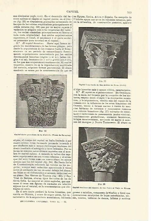LAMINA ESPASA 28273: Capitel arabe
