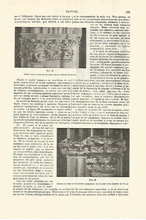 LAMINA ESPASA 28274: Pilar de la catedral de Reims