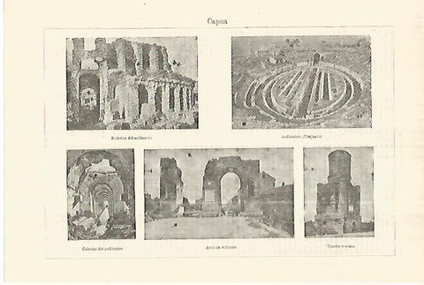 LAMINA ESPASA 28285: Vistas de Capua Italia
