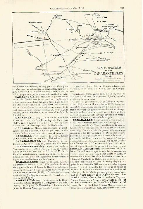 LAMINA ESPASA 28286: Mapa del Campo de Maniobras de Carabancheles