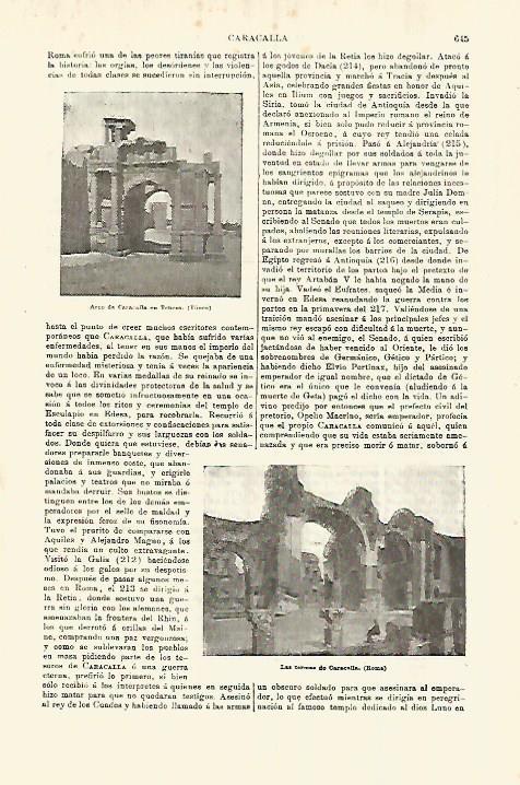 LAMINA ESPASA 28294: Arco de Caracalla en Tunez