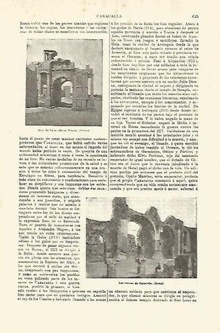 LAMINA ESPASA 28294: Arco de Caracalla en Tunez