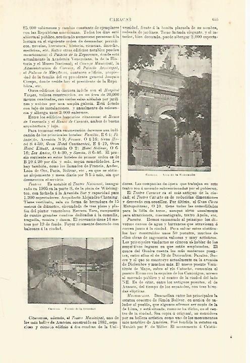 LAMINA ESPASA 28299: Arco de la Federacion en Caracas Venezuela