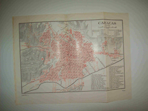 LAMINA ESPASA 28300: Plano de Caracas