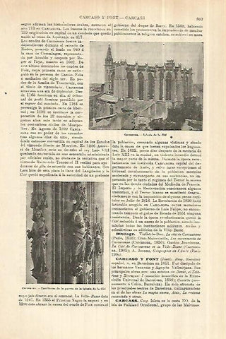 LAMINA ESPASA 28317: Iglesia de Carcasona Francia