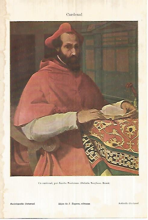 LAMINA ESPASA 28319: Un cardenal por J. Pontorno