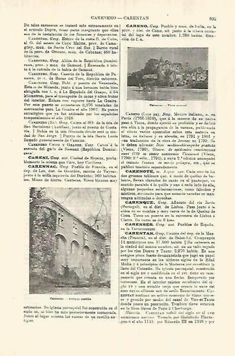 LAMINA ESPASA 28329: Castillo antiguo de Carennac Francia