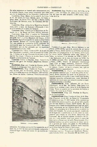 LAMINA ESPASA 28329: Castillo antiguo de Carennac Francia