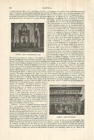 LAMINA ESPASA 28342: Iglesia de Cariñena