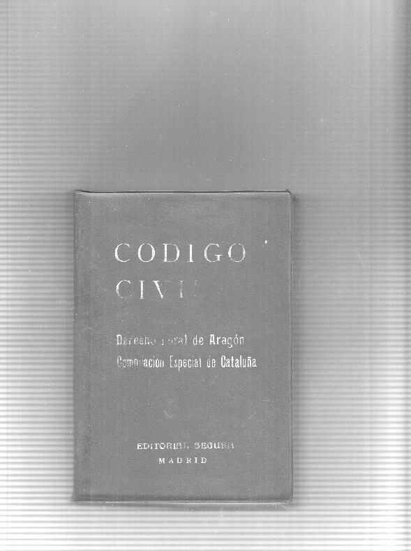 Codigo Civil ( letras de la cubierta algo borradas )