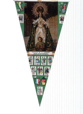 BANDERIN: CALASPARRA, Murcia - Imagen de la la Virgen de la Esperanza de Calasparra