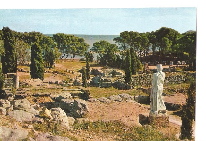Postal 044565 : Ampurias (Costa Brava). Estatua de Esculapio