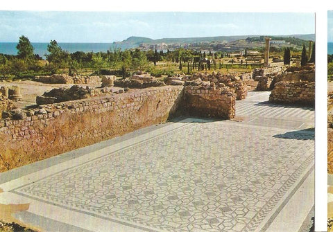 Postal 044568 : Ampurias (Costa Brava). Mosaicos romanos