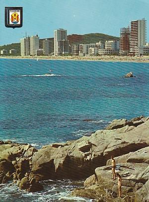 POSTAL 58025: Playa d Aro (Costa Brava) Vista parcial de la playa