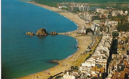 POSTAL 58088: Blanes Costa Brava vista general