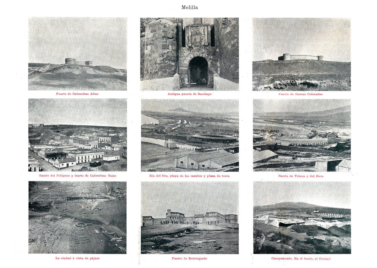 Facsimil: Melilla, Fuertes de Cabreriza Alta, Horcas Coloradas, Rostrogordo y