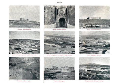 Facsimil: Melilla, Fuertes de Cabreriza Alta, Horcas Coloradas, Rostrogordo y