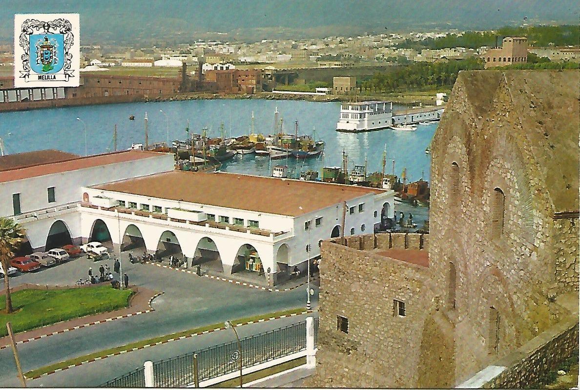Postal 51396: MELILLA - Vista parcial del puerto