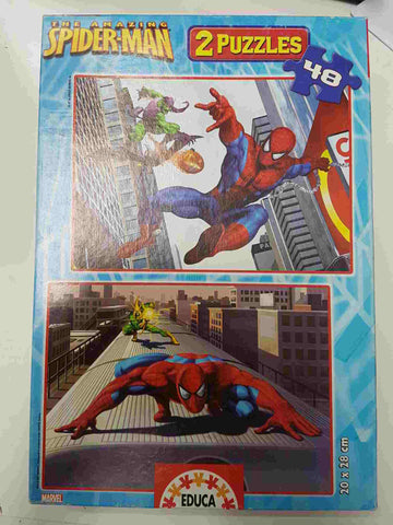 Educa Puzzle The Amazing Spiderman. 2 puzzle de 48 piezas. 