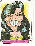 CROMO 2420: CARICATURAS 22: VICTORIA PRINCIPAL