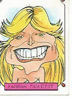 CROMO 2423: CARICATURAS 22: FARRAH FAWCETT