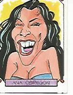 CROMO 2436: CARICATURAS 22: ANA OBREGON