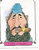 CROMO 2463: CARICATURAS 22: FIDEL CASTRO