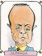 CROMO 2466: CARICATURAS 22: MANUEL FRAGA