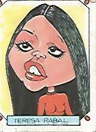 CROMO 2476: CARICATURAS 22: TERESA RABAL