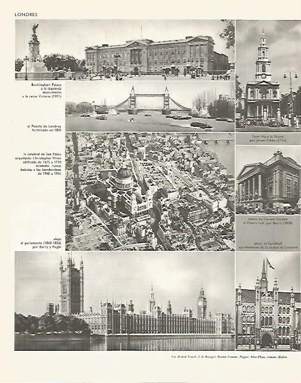 LAMINA LAROUSSE 70240: Vistas de Londres