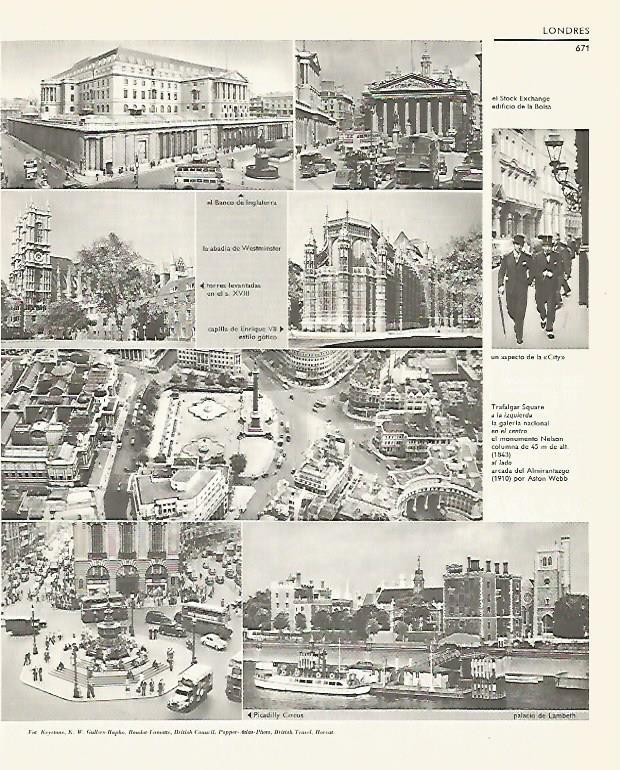 LAMINA LAROUSSE 70241: Vistas de la City de Londres