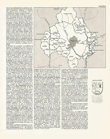 LAMINA LAROUSSE 70248: Mapa del partido judical de Madrid