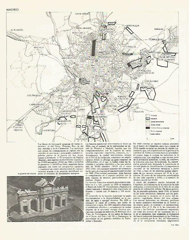 LAMINA LAROUSSE 70249: Mapa de Madrid