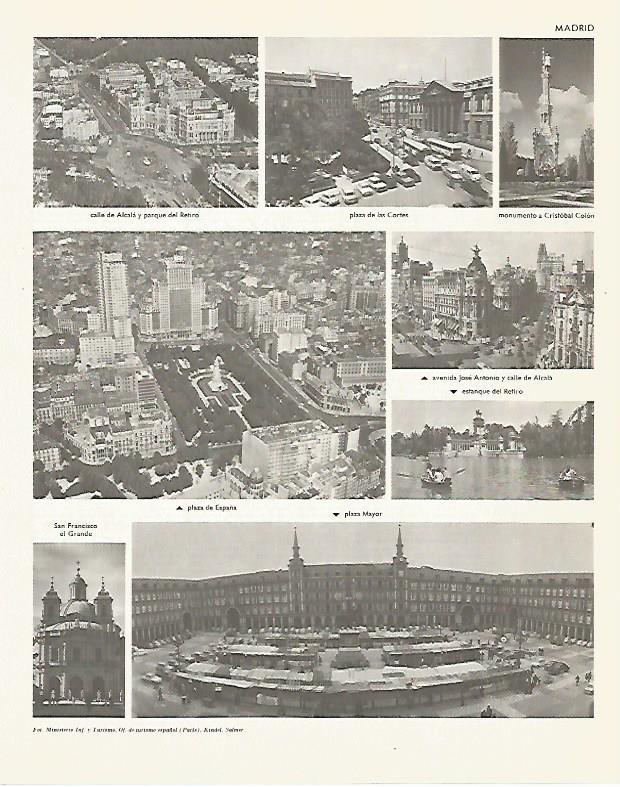 LAMINA LAROUSSE 70250: Vistas de Madrid