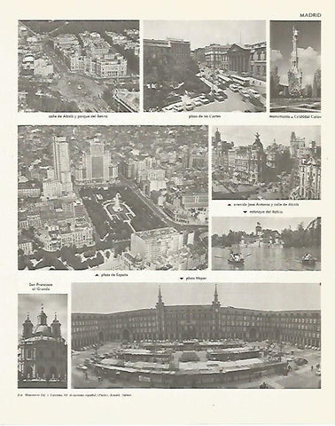 LAMINA LAROUSSE 70250: Vistas de Madrid