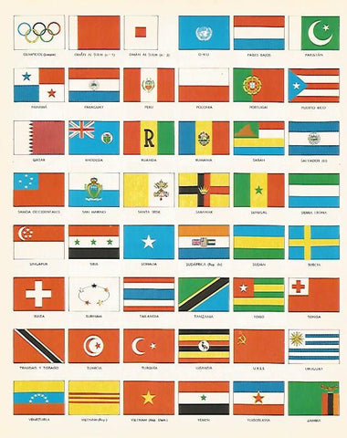LAMINA LAROUSSE 70302: Banderas del mundo