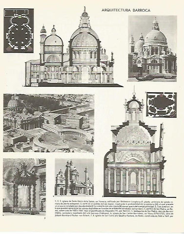 LAMINA LAROUSSE 70307: Arquitectura barroca
