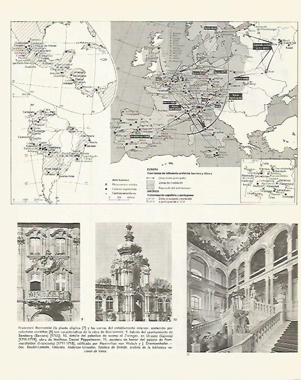 LAMINA LAROUSSE 70308: Mapa del arte barroco
