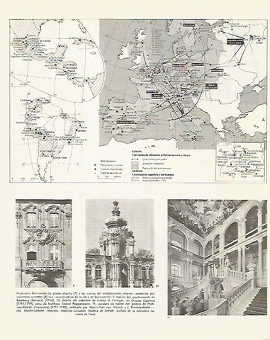 LAMINA LAROUSSE 70308: Mapa del arte barroco