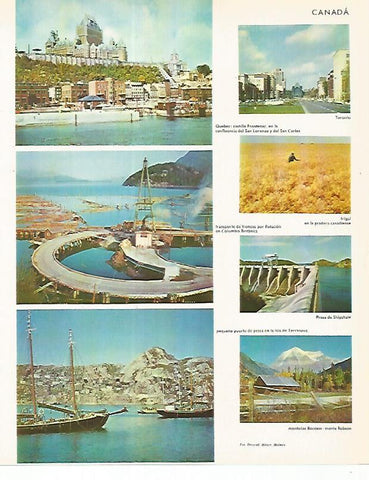 LAMINA LAROUSSE 70323: Vistas de Canada