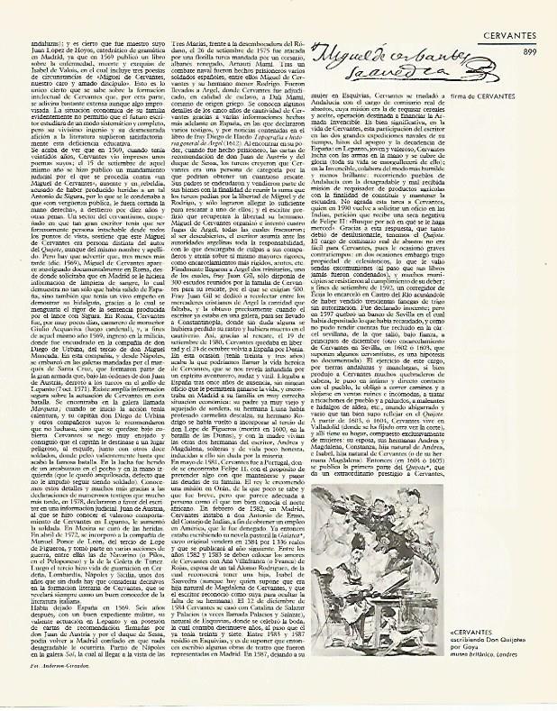 LAMINA LAROUSSE 70330: Firma de Miguel de Cervantes