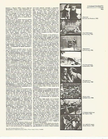 LAMINA LAROUSSE 70334: Escenas de peliculas de principios del siglo XX