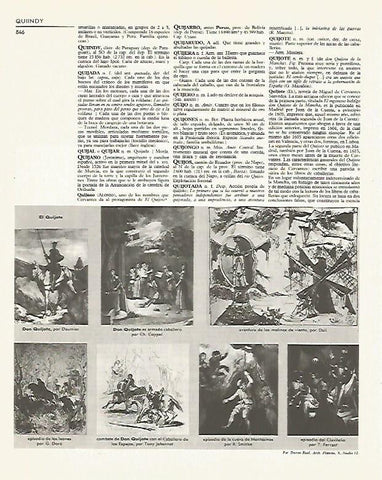 LAMINA LAROUSSE 70348: Imagenes de El Quijote